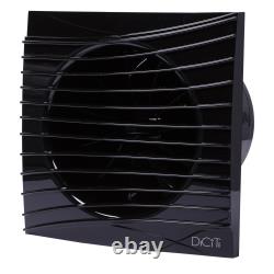 100/125mm Duct Size Obsidian Black Standard Ventilation Fan Air Flow Extractor