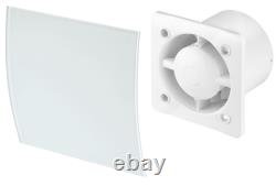 100mm Humidity Sensor Extractor Fan ESCUDO Front Panel Wall Ceiling Ventilation