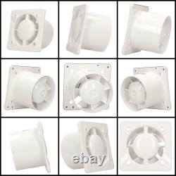 100mm Timer Extractor Fan ESCUDO Front Panel Wall Ceiling Ventilation