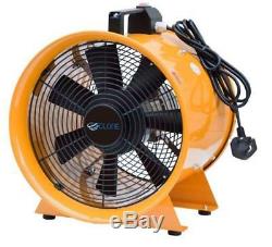 10 250mm Cyclone Dust Fume Air Extractor / Ventilation Fan + 10m Pvc Ducting
