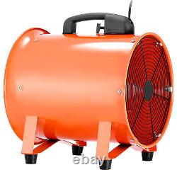 10 250mm Portable Extractor Fan Ventilation Blower with 5m PVC Flexible Ducting