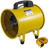 10 250mm Portable Ventilation Fan With 5m Pvc Ducting Extractor Fan