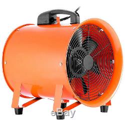 10 Industrial Ventilator Fan Blower 5m Duct Hose Extractor Workshop Heavy Duty
