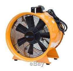 110v 10 250mm Cyclone Dust Fume Extractor / Ventilation Fan + 10m Pvc Ducting