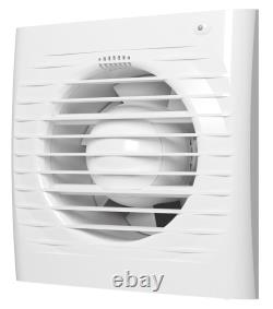 125mm Duct Size White Ventilation Fan Bathroom Air Flow Kitchen Extractor