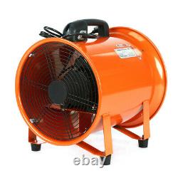 12'' 300MM Cyclone Dust Fume Extractor Ventilation Fan + 5M PVC Flexible Ducting