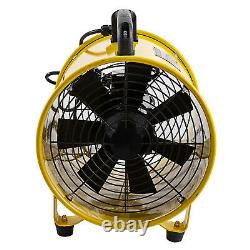 12 300mm Portable Ventilation Extractor Fan with 10m PVC Ducting 2500-3900M³/H
