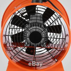 12 Extractor Fan Blower Ventilator+5M Duct Hose Low Noise Telescopic Workshop