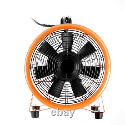 12 Extractor Fan Blower Ventilator portable 5m Duct Hose High Rotation exhaust