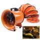 12 Inch Industrial Extractor Portable Ventilator Air Blower Fan With 5m Pvc Duct