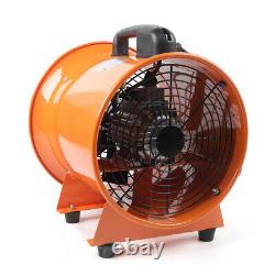 12 Inch Industrial Extractor Portable Ventilator Air Blower Fan With 5m PVC Duct