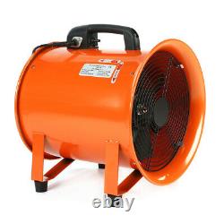 12 Industrial Ventilation Extractor Blower Fan Dust Fume Fan with10m PVC Ducting