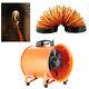 12 Portable Industrial Extractor Ventilator Air Blower Fan Ventilator With5m Duct