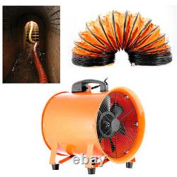 12 Portable Industrial Extractor Ventilator Air Blower Fan Ventilator with5m Duct