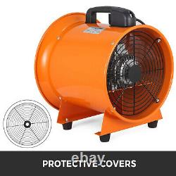 12 Ventilation Blower Fan + 10m PVC Ducting Portable Dust Fume Extractor Fan