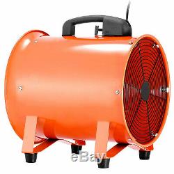 12 Ventilation Blower Fan + 10m Pvc Ducting Portable Dust Fume Extractor Garage