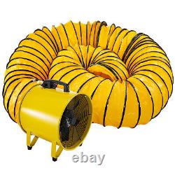 16 400mm Portable Ventilation Fan with 10m PVC Ducting Extractor Fan