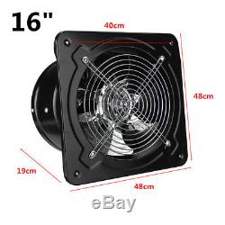 16 Inch Metal Commercial Axial Industrial Ventilation Extractor Plate Fan