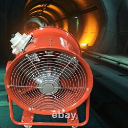 18 Axial Fan Explosion Proof Extractor 7800 m3/h for Spray Booth Paint Fumes
