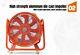 18 Axial Fan Explosion Proof Extractor For Spray Booth Paint Fumes 7800 M3/h