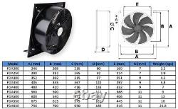 20' Industrial Ventilation Extractor Metal Axial Exhaust Commercial Blower Fan