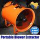 220v 8-12'' Industrial Portable Extractor Fan Ventilator Blower Garage Low Noise