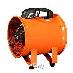 220V 8-12'' Industrial Portable Extractor Fan Ventilator Blower Garage Low Noise