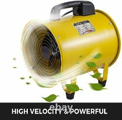 220V Portable Industrial Ventilator Extractor Fan Metal Blower Fan Workshop Dust