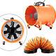 300mm Portable Axial Blower Fan Axis Ventilator Air Fume Extractor Fan With5m Duct