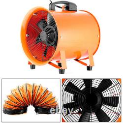 300mm Portable Axial Blower Fan Axis Ventilator Air Fume Extractor Fan with5m Duct