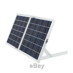 30W Folding Solar Panel 12V 25W Fan Attic Extractor Ventilation Roof Vent Garden
