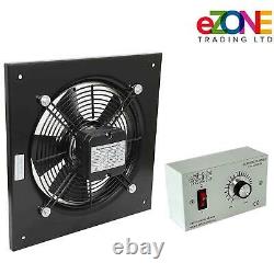 400mm Square Frame Axial Fan+Speed Controller Building Air Ventilation Extractor