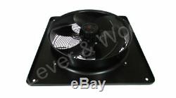 450mm/18in Extractor Industrial Ventilation Fan Plate Mount Axial 1ph 4p Blower