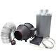 4/5/6/8 Inline Fan Carbon Filter Extractor Kits Ducting Hydroponics Ventilation