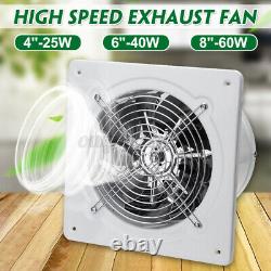 4/6/8 110/220V Inline Duct Booster Fan Ventilation Extractor Exhaust Air Blower