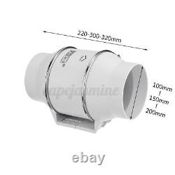 4/6/8 Inch Silent Wall Exhaust Ventilation Extractor Fan Bathroom Toile
