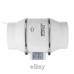 4/6/8 Inch Ventilation Inline Extractor Fan Window Wall Kitchen Toilet Exhaust B