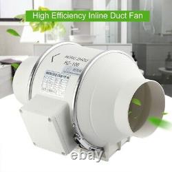 4/6/8'' Inline Duct Fan Vent Extractor Exhaust Ventilator Ventilation Hydroponic