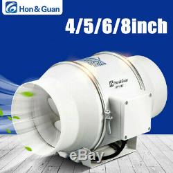 4-8inch Inline Duct Fan Extractor Exhaust Ventilator Ventilation Hydroponic