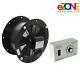 550mm Round Cased Axial Fan+speed Controller Building Air Ventilation Extractor