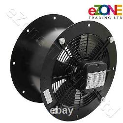 550mm Round Cased Axial Fan+Speed Controller Building Air Ventilation Extractor