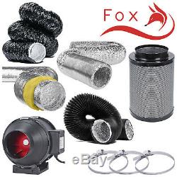 5 Twin Speed Extraction Fan Filter Kits Aluminium Acoustic Black Acoustic Combi