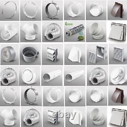 6 150mm Plastic Round Kitchen Ducting Ventilation Duct Pipe Tube Extractor Fan