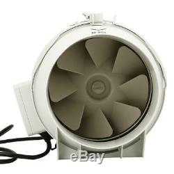 6 Extractor Ventilation Duct Pipe Tube Inline Fan Plastic w Temperature Display