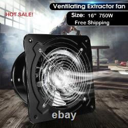 750W Industrial Ventilation Extractor Fan Axial Exhaust Commercial Air Blower