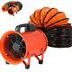 8 200mm Industrial Extractor Exhaust Duct Fan Blower Pivoting Ventilation 220v