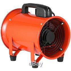 8 200mm Industrial Extractor Exhaust Duct Fan Blower Pivoting Ventilation 220V