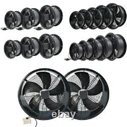 8-24Industrial Ventilation Extractor Axial Exhaust Commercial Air Blower Fan UK