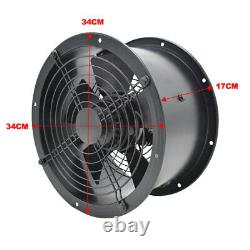 8-24'' Industrial Axial Extractor Fan Round Duct Workshop Air Ventilation Blower
