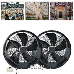 8-24in Industrial Ventilation Extractor Axial Exhaust Commercial Air Blower Fan